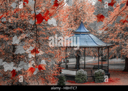 Arbor in a beautiful park Stock Photo