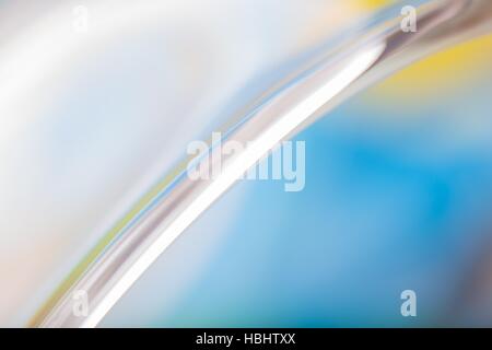 Close up of thick glass Stock Photo