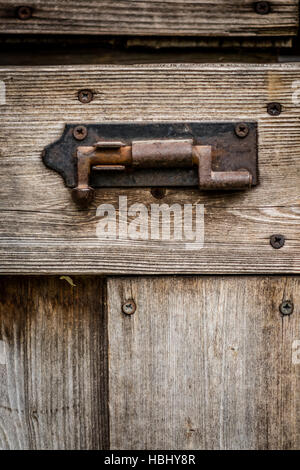 Old rusted lock Stock Photo