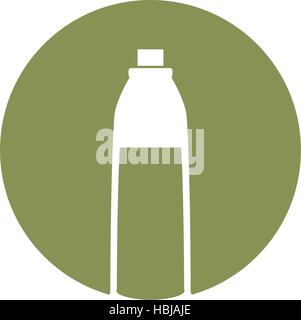 silhouette olive bottle condiment cook vector illustration eps 10 Stock Vector