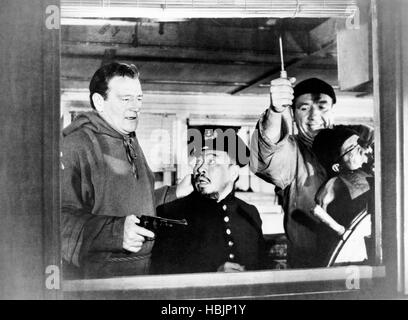 BLOOD ALLEY, Mike Mazurki, John Wayne, 1955 Stock Photo - Alamy