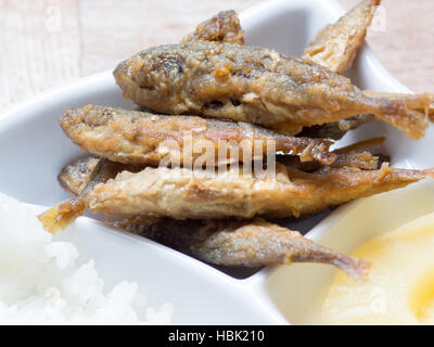 Japanese cuisine, fried fish marinade called Aji No Namban Stock Photo