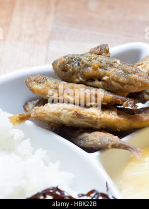 Japanese cuisine, fried fish marinade called Aji No Namban Stock Photo