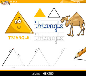 cartoon basic geometric shapes Stock Photo