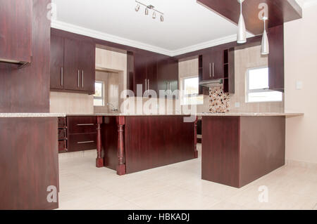Kitchen in New House Stock Photo