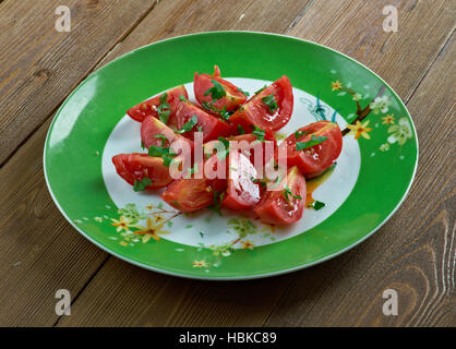 Tomato and Coriander Salad Stock Photo