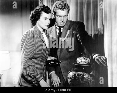 THE CLAY PIGEON, from left, Barbara Hale, Bill Williams, 1949 Stock ...