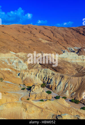 Multicolored sandstone dry talus Stock Photo