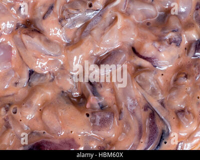 Japanese cuisine, Top view of salted squid guts called Ika No Shiokara in Japanese Stock Photo