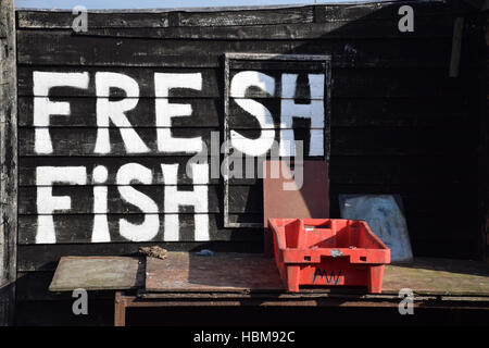 Fresh fish sign Hastings Stock Photo - Alamy
