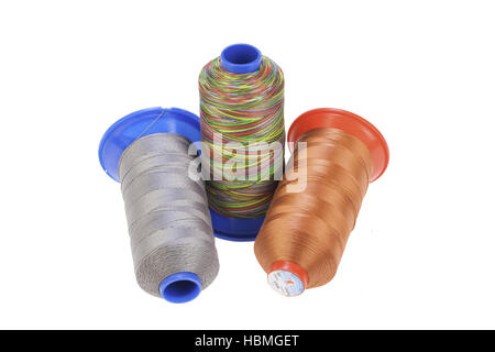 Bobbin With Silk Thread Stock Photo