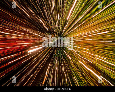 Colorful abstract light trails Stock Photo