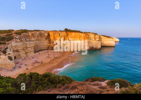 Beach near Albufeira - Algarve Portugal Stock Photo