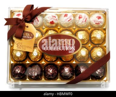A box of Ferrero Rocher collection Stock Photo
