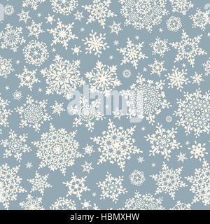 Seamless pattern of snowflakes. EPS 10 Stock Vector