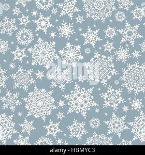 Different geometric snowflakes. EPS 10 Stock Vector