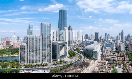 modern cityscape of tianjin Stock Photo