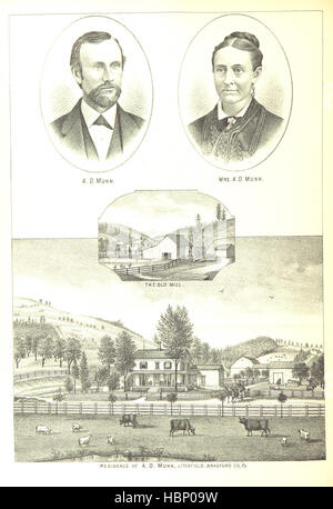 1770. History of Bradford County, Pennsylvania. With illustrations and biographical sketches of some of its prominent men and pioneers Image taken from page 426 of '1770 History of Bradford Stock Photo