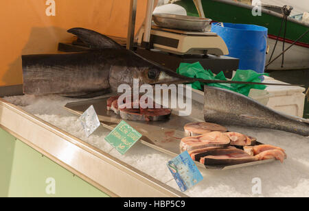 Caught and sold in the Sanary Sur Le Mer fish market Stock Photo