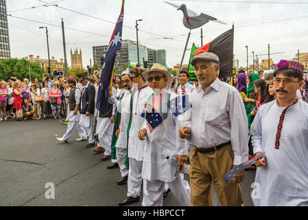 Australia Day City Adelaide - Parade! Stock Photo