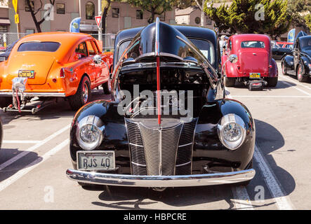 Black 1940 Ford Deluxe Sedan Stock Photo