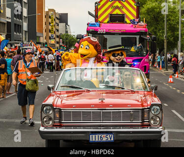 Australia Day City Adelaide - Parade! Stock Photo