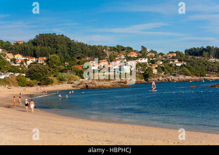 Limens beach, Cangas de Morrazo, Pontevedra province, Region of Galicia, Spain, Europe Stock Photo