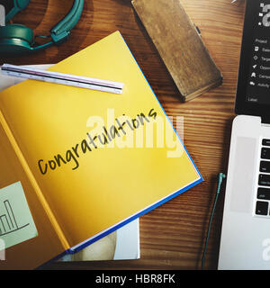 Congratulations Well Done Excellent Concept Stock Photo