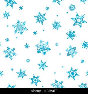 Seamless pattern of snowflakes. EPS 10 Stock Vector