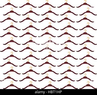 hook clothes hanger seamless pattern Stock Vector