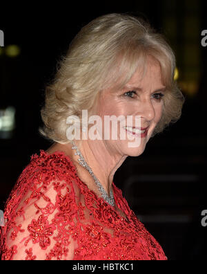 The Duchess of Cornwall arrives for The 2016 Royal Variety Performance at the Eventim Apollo in Hammersmith, London. Stock Photo