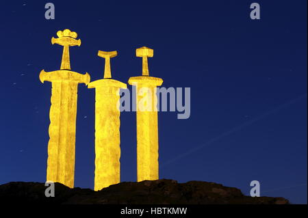 Swords in Rock 1 Stock Photo