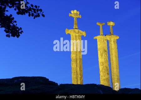 Swords in Rock 3 Stock Photo