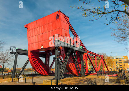 Bascule Bridge Rotherhithe. Stock Photo