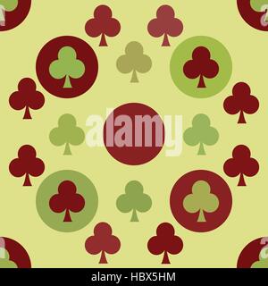 seamless pattern. EPS 10 vector illustration. used for printing, websites, design, ukrasheniayya, interior, fabrics, etc. poker card game gambling the Stock Vector