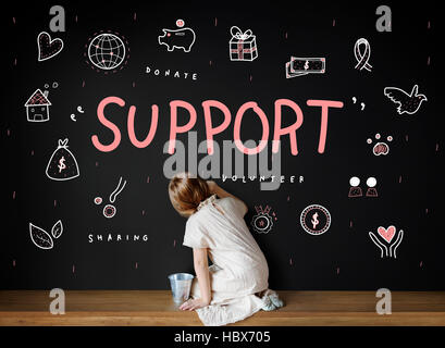 Support Donations Charity Foundation Concept Stock Photo