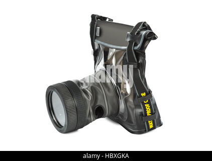 Waterproof case for camera Stock Photo