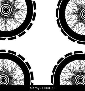 Bicycle wheel, bike wheels background pattern Stock Photo