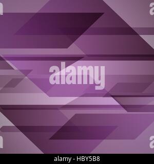 Abstract purple background with geometric shapes overlapping, stock vector Stock Vector