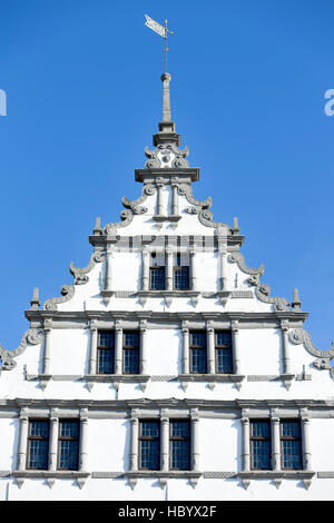 Gable, city hall, Weser Renaissance, Paderborn, North Rhine-Westphalia, Germany Stock Photo