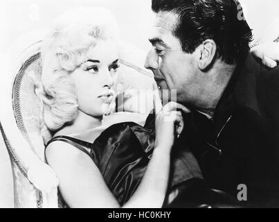 THE LONG HAUl from left: Victor Mature, Diana Dors, 1957 Stock Photo ...