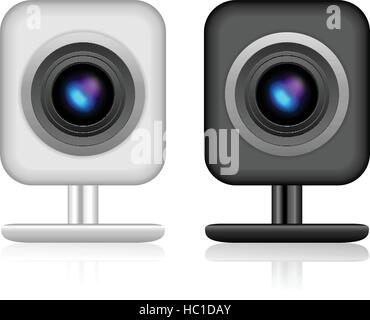 Web camera on a white background. Vector illustration. Stock Vector