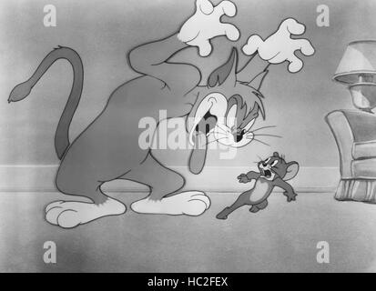 OLD ROCKIN' CHAIR TOM, from left: Tom, Jerry on poster art, 1948 Stock ...