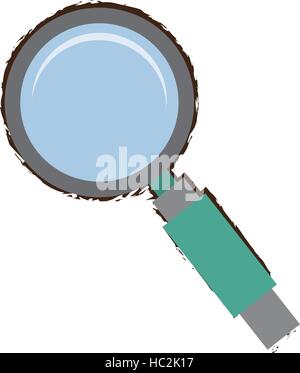 search technology tool optimization green handle sketch Stock Vector