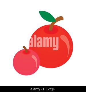 Apples isometric 3d icon Stock Vector