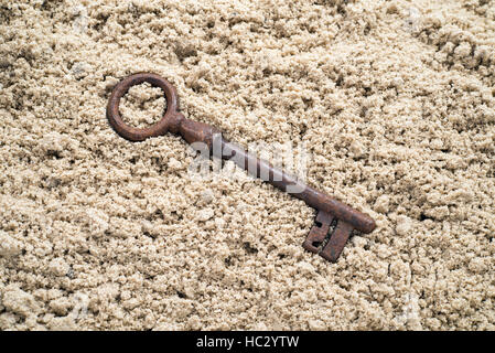 Key lost in sand. Find an opportunity