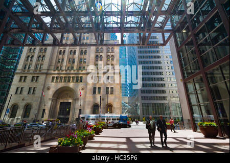 Toronto downtown financial district. Scotia Plaza entrance Stock Photo