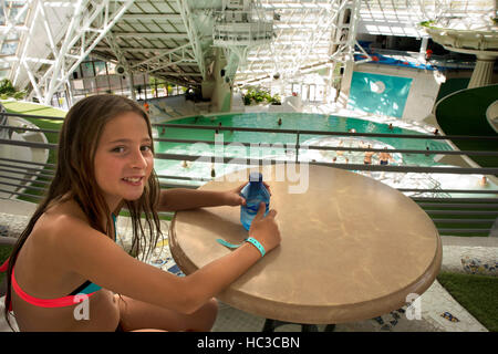 Inside Caldea wellness spa resort. Escaldes-Engordany. Andorra Stock Photo