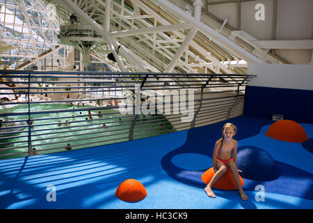 Children area Inside Caldea wellness spa resort. Escaldes-Engordany. Andorra Stock Photo