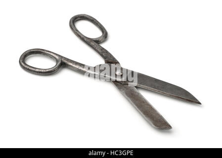 Big old scissors isolated on white Stock Photo